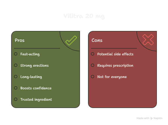 Side Effects of Vilitra 20 Tablet