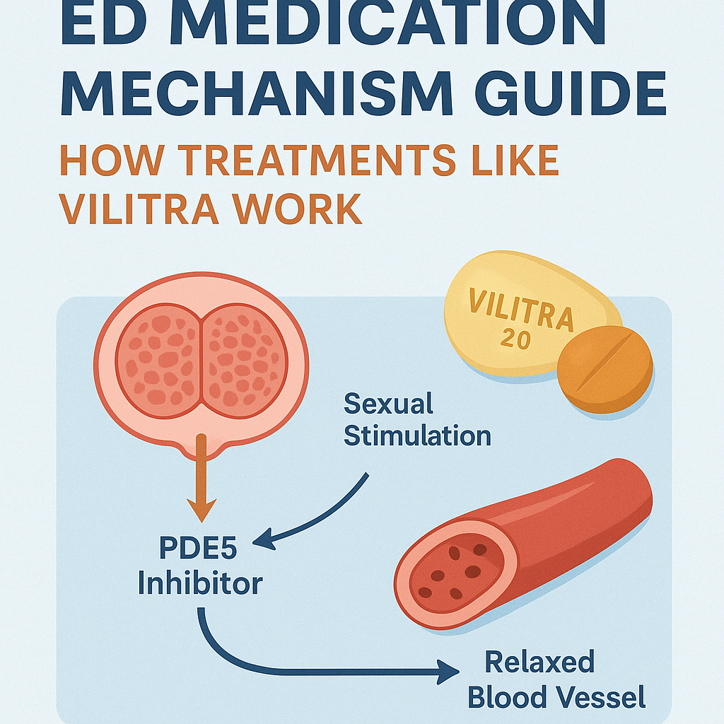 ED Medication Mechanism Guide: How Treatments Like Vilitra Work