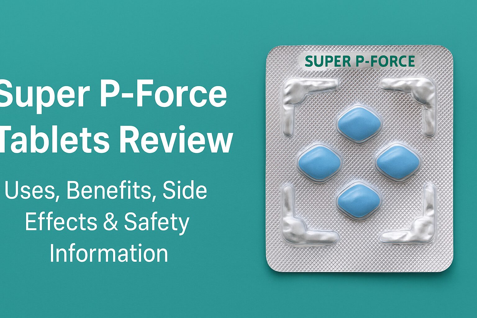 Super P-Force Tablets Review: Uses, Benefits, Side Effects & Safety Information