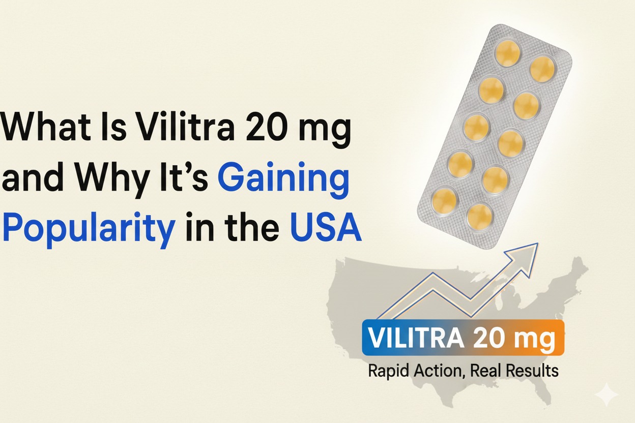 What Is Vilitra 20 mg and Why It’s Gaining Popularity in the USA