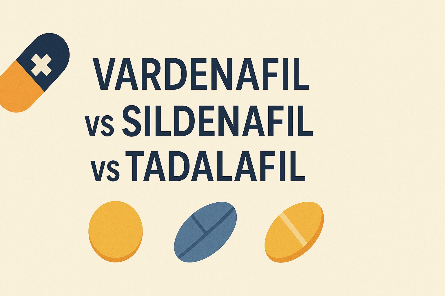 Vardenafil vs Sildenafil vs Tadalafil: Where Vardegra Delivers Unique Benefits