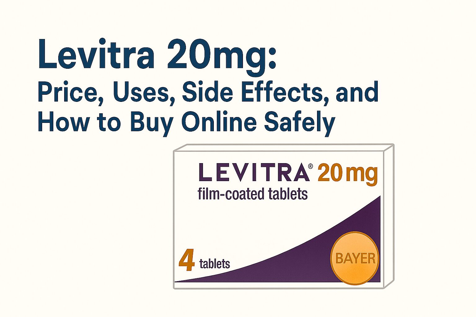 Levitra 20mg: Price, Uses, Side Effects, and How to Buy Online Safely